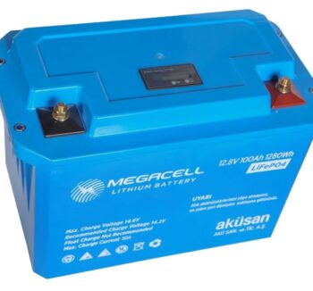 Megacell12.8V 100Ah Lityum LifePo4 Akü